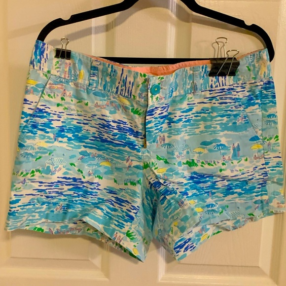 NWOT Lilly Pulitzer High Tide Toile Short Sz 12